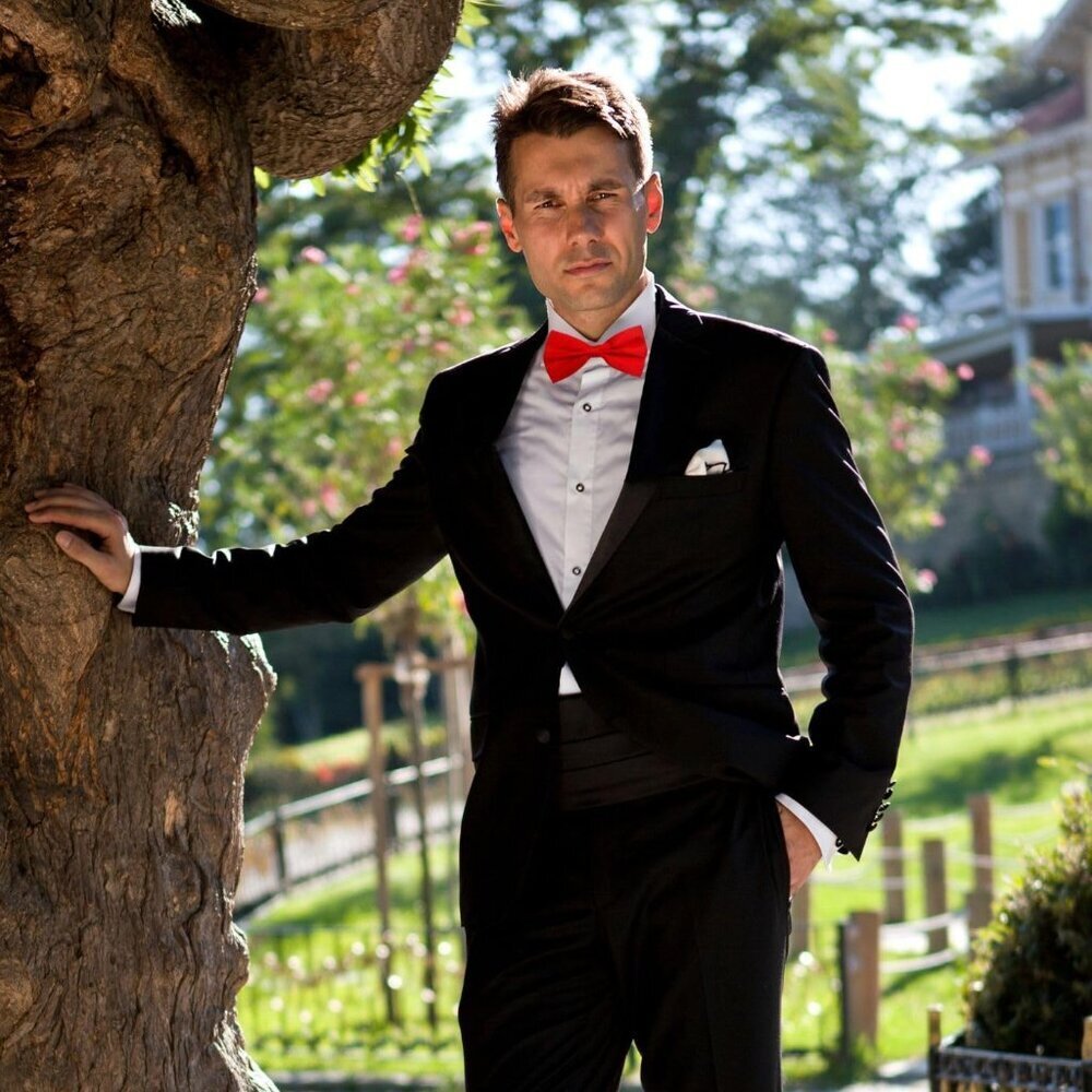 Bow Ties for Men Pre-Tied Adjustable - Classic Men's Bow Tie - Tuxedo Wedding Fo - Picture 3 of 7